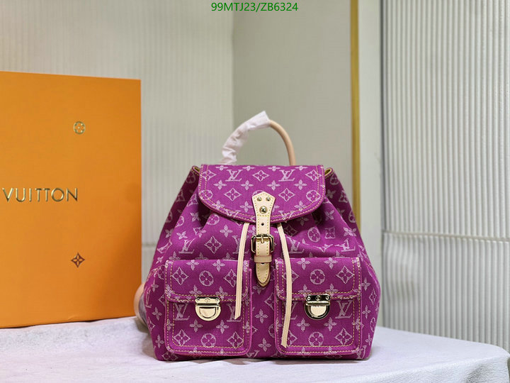 LV Bags-(4A)-Backpack-,Code: ZB6324,$: 99USD