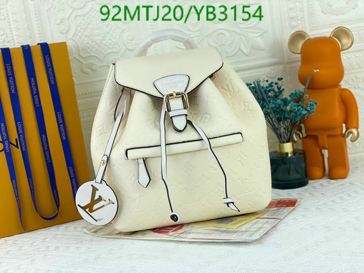 LV Bags-(4A)-Backpack-,Code: YB3154,$: 92USD