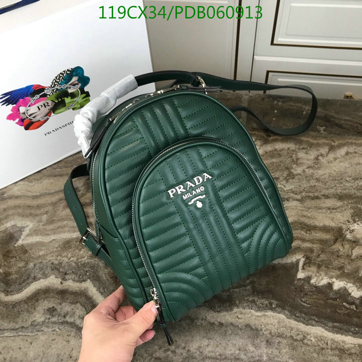 Prada Bag-(4A)-Backpack-,Code: PDB060913,$:119USD
