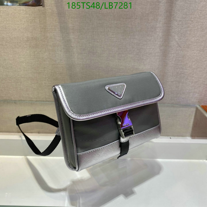 Prada Bag-(Mirror)-Diagonal-,Code: LB7281,$: 185USD