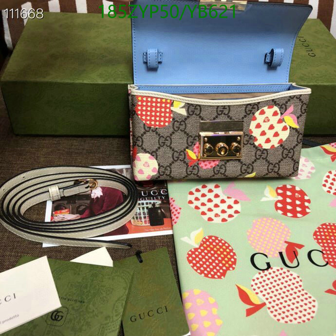 Gucci Bag-(Mirror)-Diagonal-,Code: YB621,$: 185USD