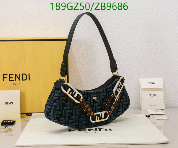 Fendi Bag-(Mirror)-Handbag-,Code: ZB9686,$: 189USD