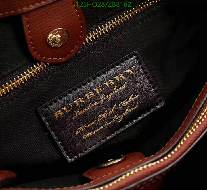 Burberry Bag-(4A)-Handbag-,Code: ZB8162,$: 125USD
