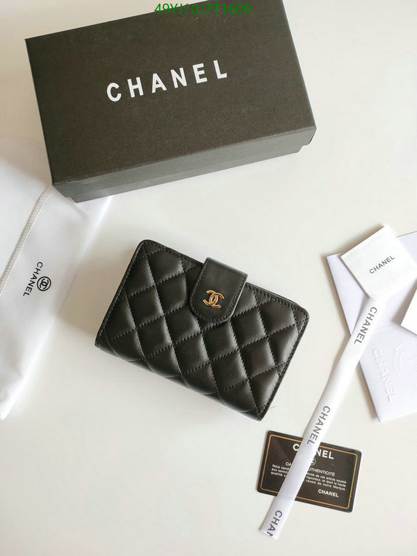 Chanel Bags ( 4A )-Wallet-,Code: ZT1609,$: 49USD