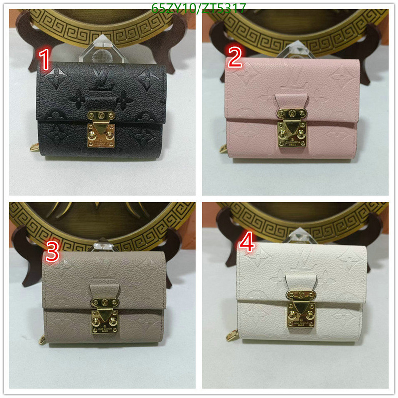 LV Bags-(4A)-Wallet-,Code: ZT5317,$: 65USD