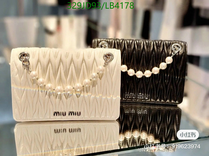 Miu Miu Bag-(Mirror)-Diagonal-,Code: LB4178,$: 329USD
