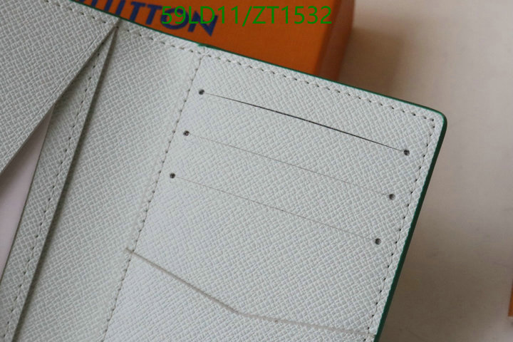 LV Bags-(Mirror)-Wallet-,Code: ZT1532,$: 59USD