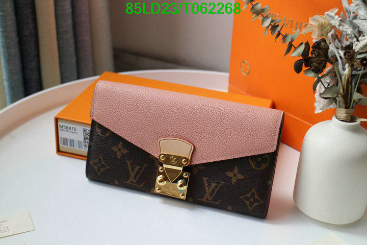 LV Bags-(Mirror)-Wallet-,Code: T062268,$: 85USD