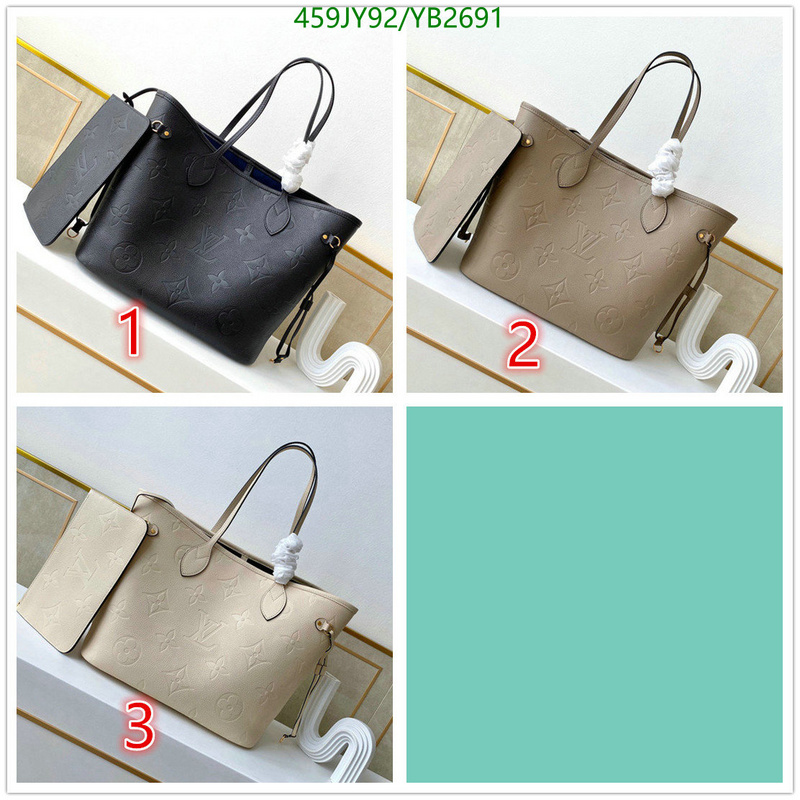 LV Bags-(Mirror)-Neverfull-,Code: YB2691,$: 459USD