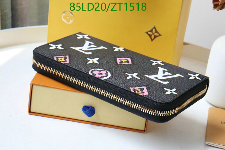 LV Bags-(Mirror)-Wallet-,Code: ZT1518,$: 85USD