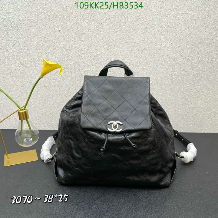 Chanel Bags ( 4A )-Backpack-,Code: HB3534,$: 89USD