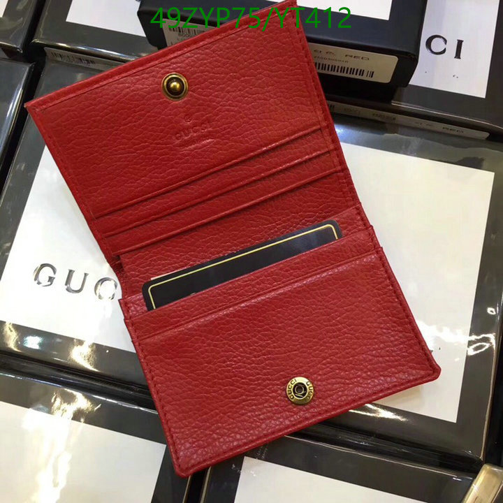 Gucci Bag-(4A)-Wallet-,Code: YT412,$: 49USD