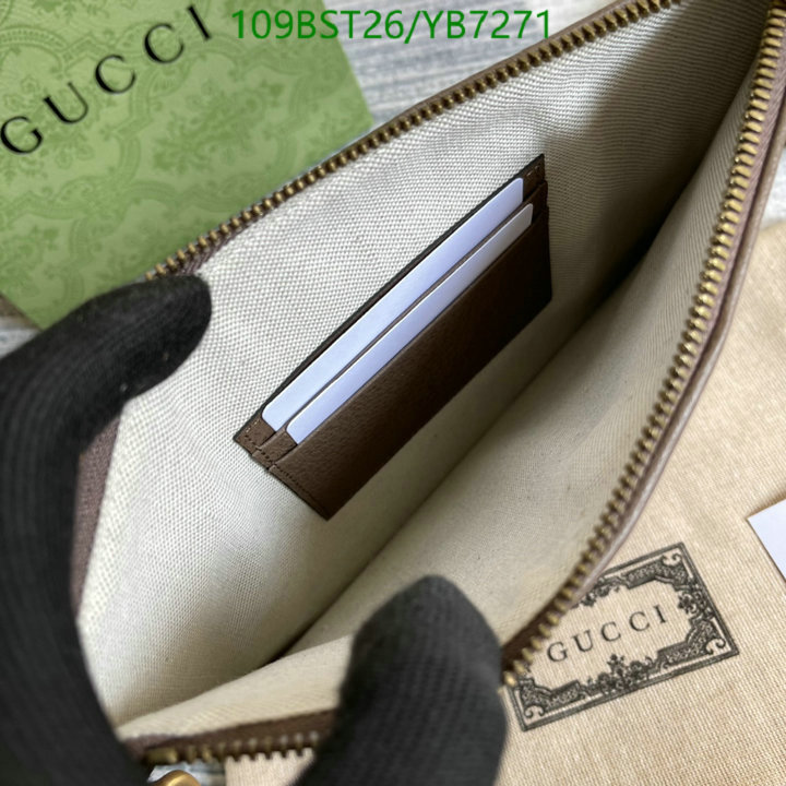Gucci Bag-(Mirror)-Clutch-,Code: YB7271,$: 109USD