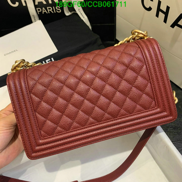 Chanel Bags -(Mirror)-Le Boy,Code: CCB061711,$: 189USD