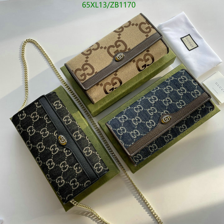 Gucci Bag-(4A)-Diagonal-,Code: ZB1170,$: 65USD