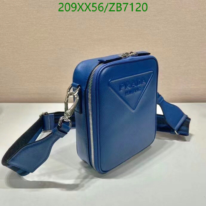 Prada Bag-(Mirror)-Diagonal-,Code: ZB7120,$: 209USD