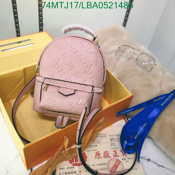 LV Bags-(4A)-Backpack-,Code:LBA0521485,$: 74USD