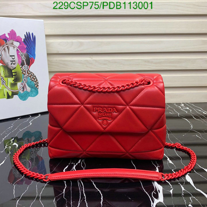 Prada Bag-(Mirror)-Diagonal-,Code: PDB113001,$: 229USD