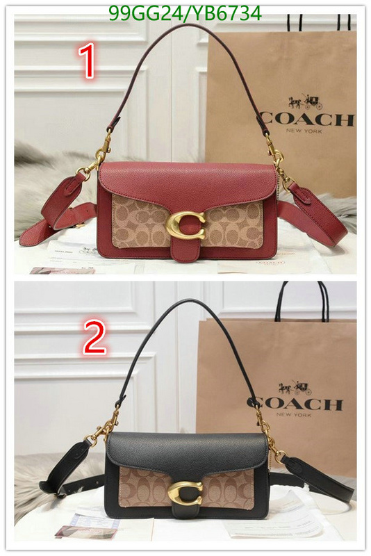 Coach Bag-(4A)-Handbag-,Code: YB6734,$: 99USD