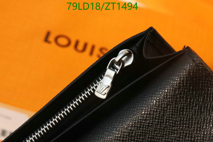 LV Bags-(Mirror)-Wallet-,Code: ZT1494,$: 79USD