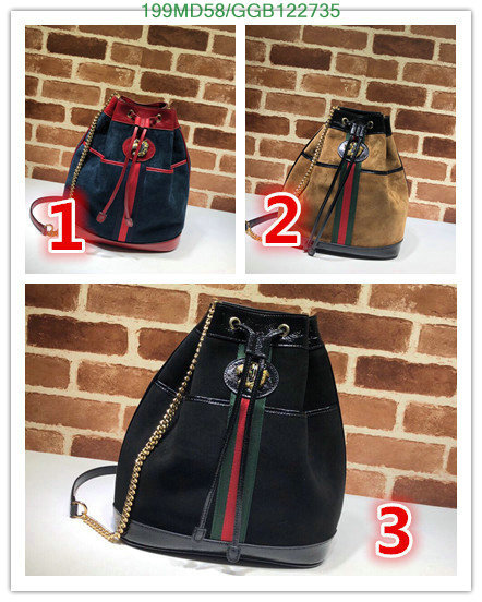 Gucci Bag-(Mirror)-Diagonal-,Code: GGB122735,$:199USD