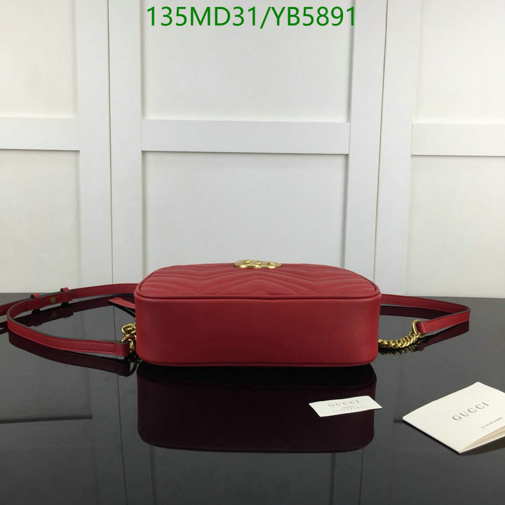 Gucci Bag-(Mirror)-Marmont,Code: YB5891,$: 135USD