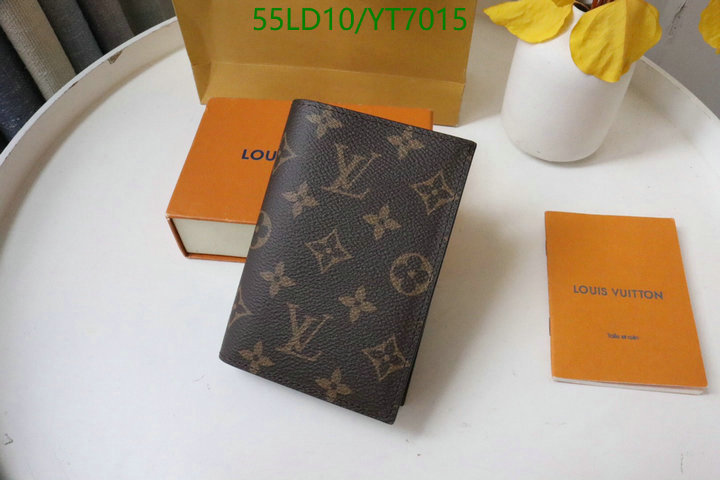 LV Bags-(Mirror)-Wallet-,Code: YT7015,$: 55USD