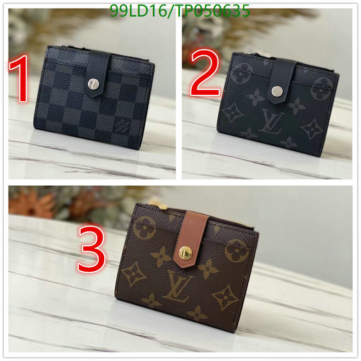 LV Bags-(Mirror)-Wallet-,Code: TP050635,$: 99USD