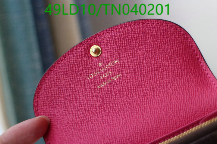 LV Bags-(Mirror)-Wallet-,Code: TN040201,$: 49USD