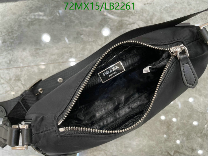 Prada Bag-(4A)-Diagonal-,Code: LB2261,$: 72USD
