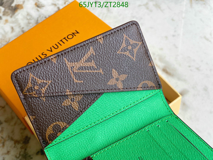 LV Bags-(Mirror)-Wallet-,Code: ZT2848,$: 65USD