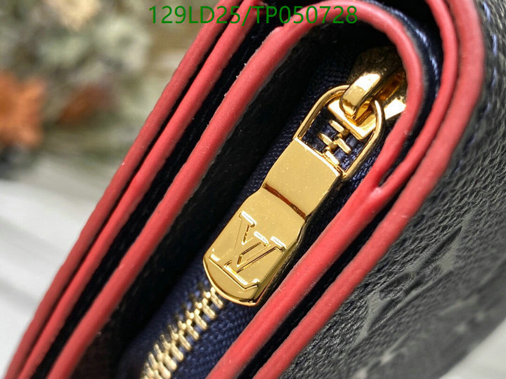 LV Bags-(Mirror)-Wallet-,Code: TP050728,$: 129USD