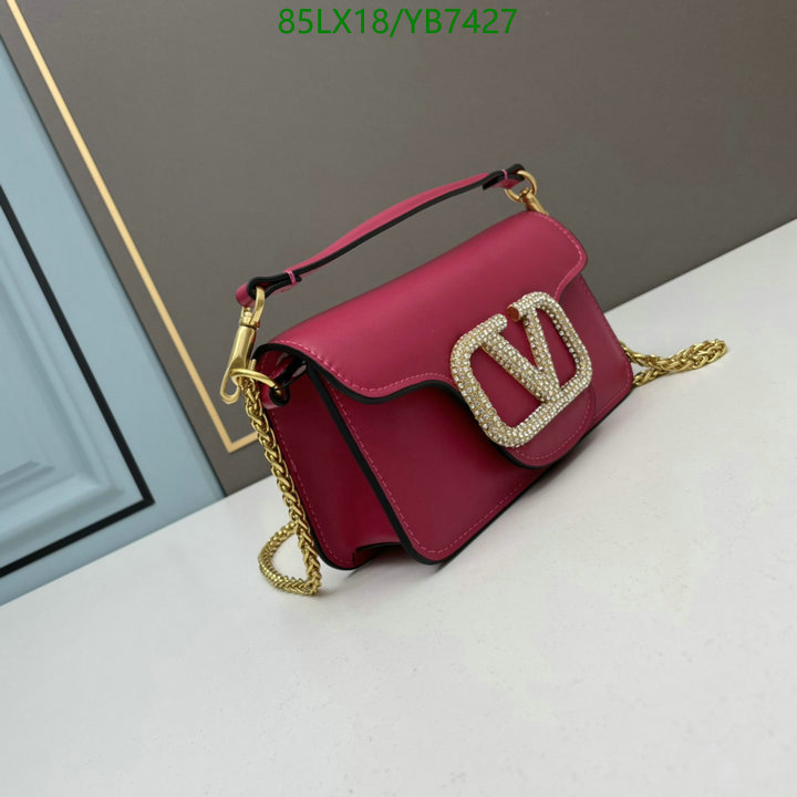 Valentino Bag-(4A)-LOC-V Logo ,Code: YB7427,$: 85USD