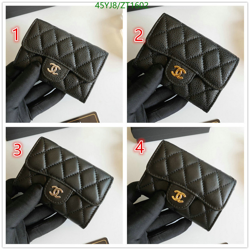 Chanel Bags ( 4A )-Wallet-,Code: ZT1602,$: 45USD