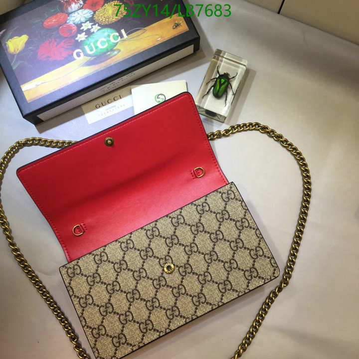 Gucci Bag-(4A)-Diagonal-,Code: LB7683,$: 75USD