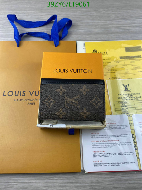 LV Bags-(4A)-Wallet-,Code: LT9061,$: 39USD