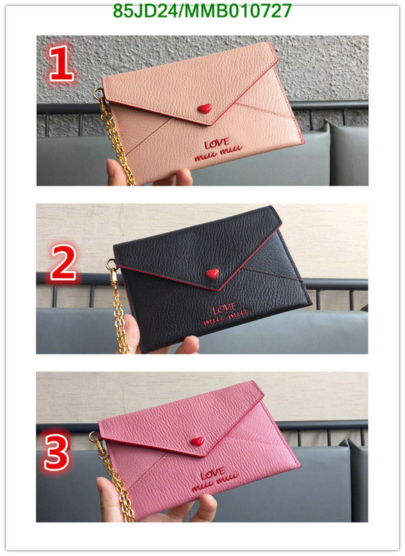 Miu Miu Bag-(Mirror)-Wallet-,Code: MMB010727,$: 85USD