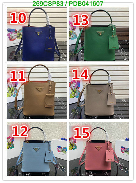 Prada Bag-(Mirror)-Handbag-,Code: PDB041607,$: 269USD