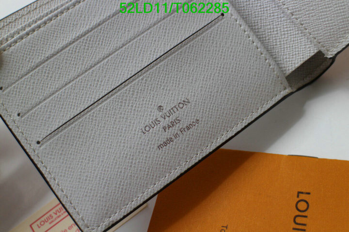 LV Bags-(Mirror)-Wallet-,Code: T062285,$: 52USD