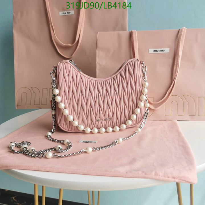 Miu Miu Bag-(Mirror)-Handbag-,Code: LB4184,$: 319USD