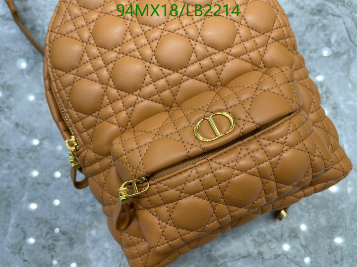 Dior Bags-(4A)-Backpack,Code: LB2214,$: 94USD