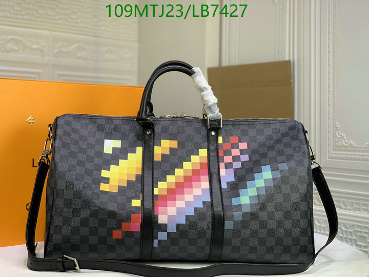 LV Bags-(4A)-Keepall BandouliRe 45-50-,Code: LB7427,$: 109USD