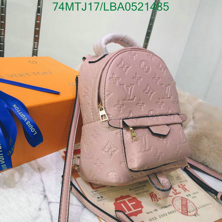 LV Bags-(4A)-Backpack-,Code:LBA0521485,$: 74USD