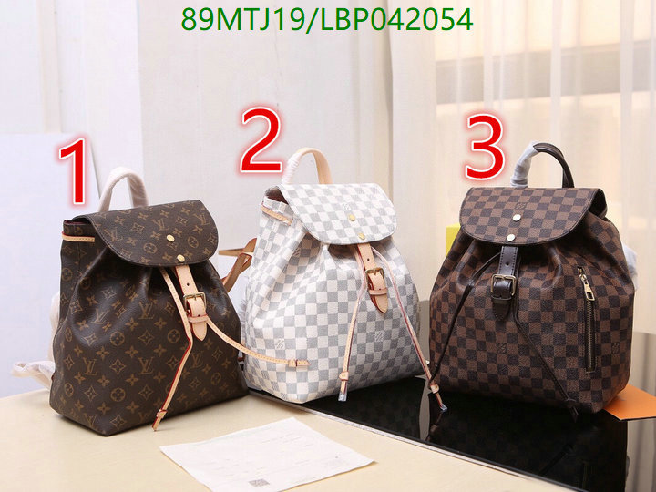 LV Bags-(4A)-Backpack-,Code: LBP042054,$: 89USD