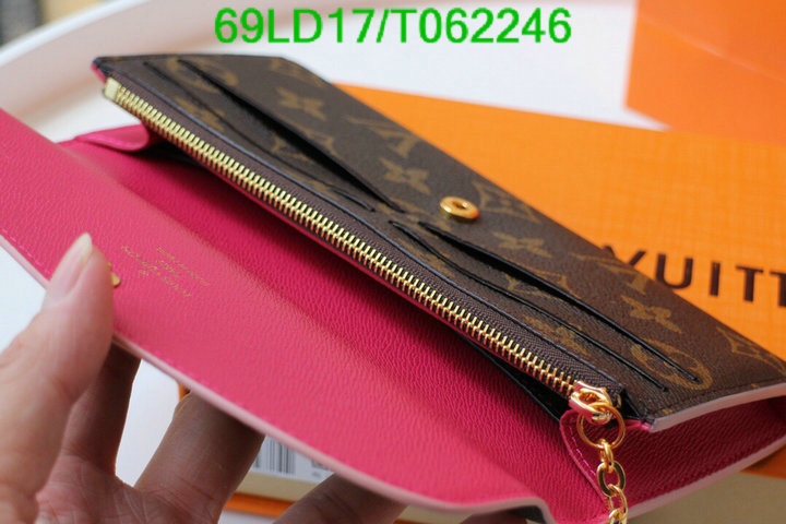 LV Bags-(Mirror)-Wallet-,Code: T062246,$: 69USD