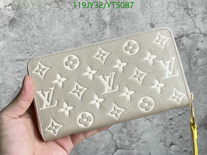 LV Bags-(Mirror)-Wallet-,Code: YT5087,$: 119USD