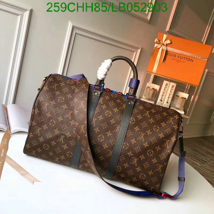 LV Bags-(Mirror)-Keepall BandouliRe 45-50-,Code: LB052903,