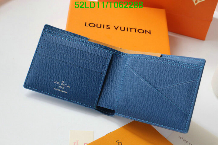 LV Bags-(Mirror)-Wallet-,Code: T062288,$: 52USD