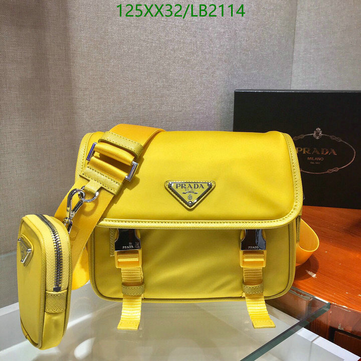 Prada Bag-(Mirror)-Diagonal-,Code: LB2114,$: 125USD