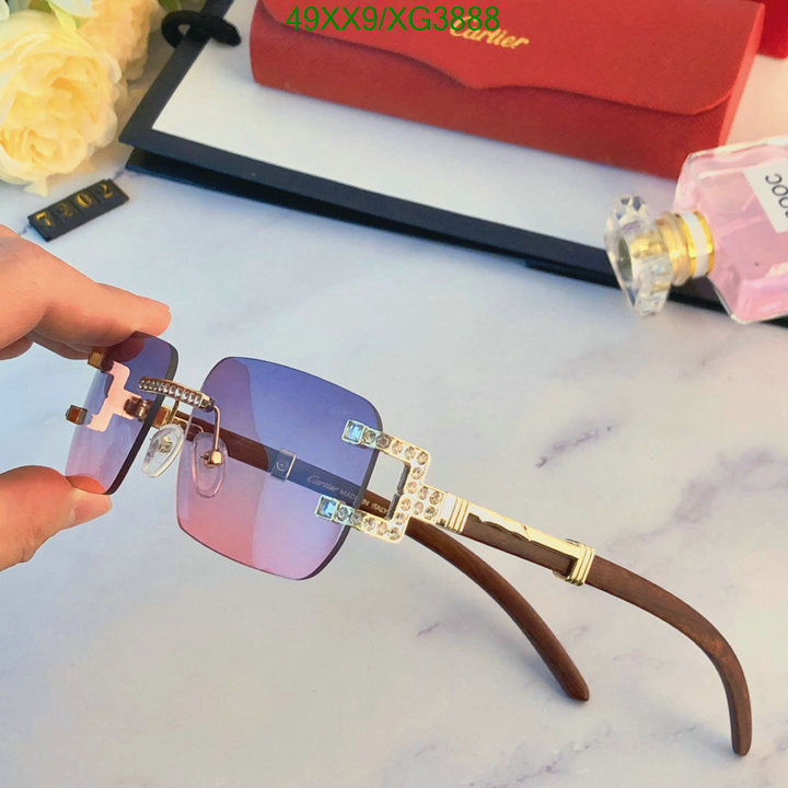 Glasses-Cartier, Code: XG3888,$: 49USD